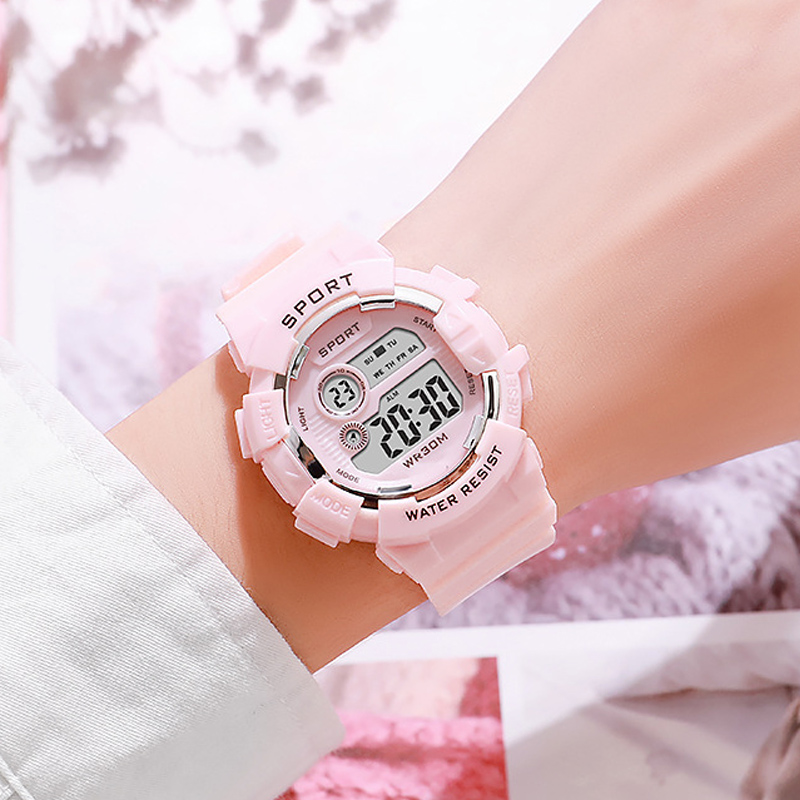 Smartwatch Watches For Kid Boy With Alarm - Mode kinderhorloges Lichtgevend waterdicht sport digitaal