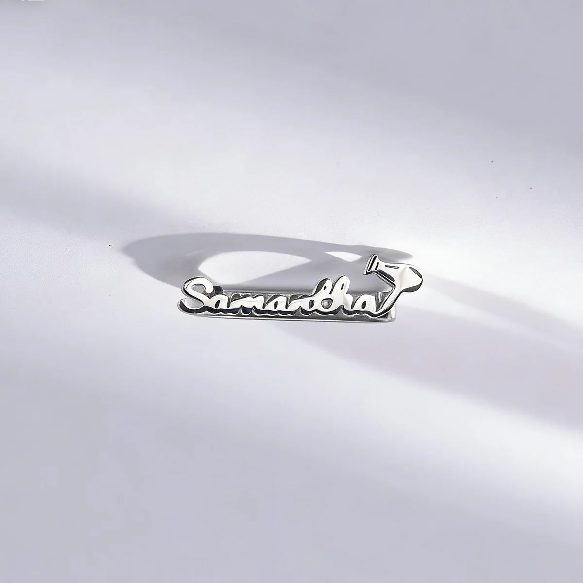 Smartwatch Ring Watches - Chandler aangepaste naam metalen bedels decoratieve