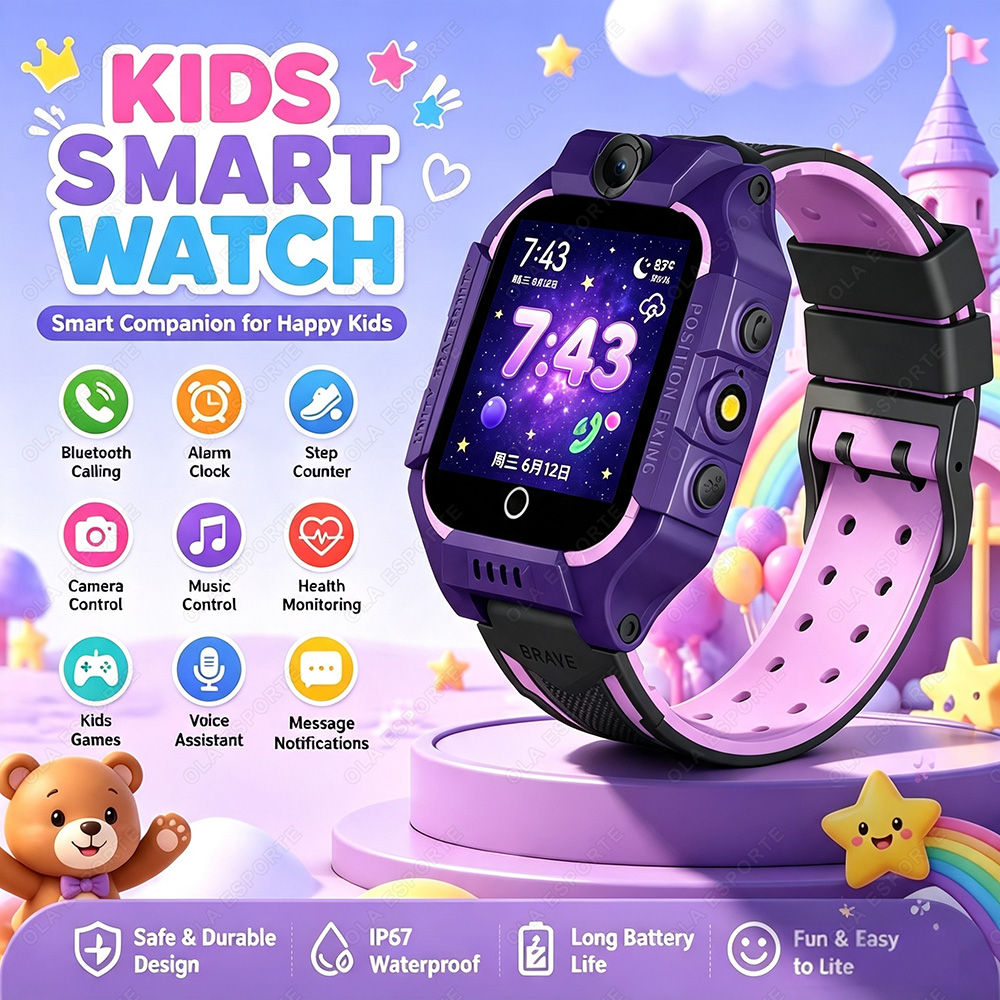 Smartwatch Watches For Kid Boy With Alarm - 2027 Nieuw 2G Kinder Smartwatch Simkaart