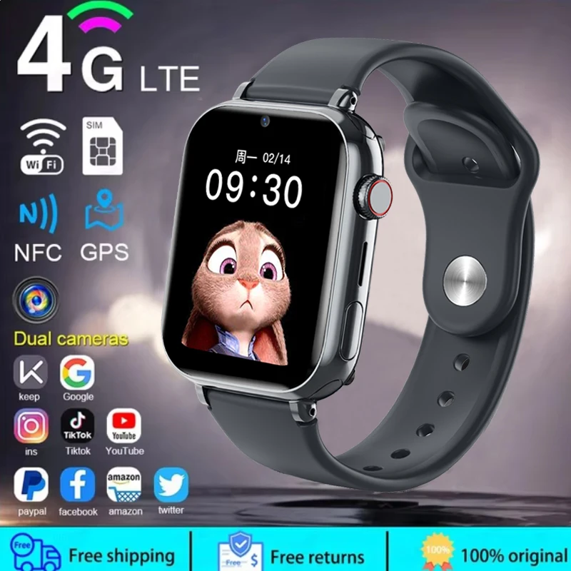 Smartwatch Watches For Kid Boy With Alarm - 2025 Smart Watch Kinderen LBS Locatie