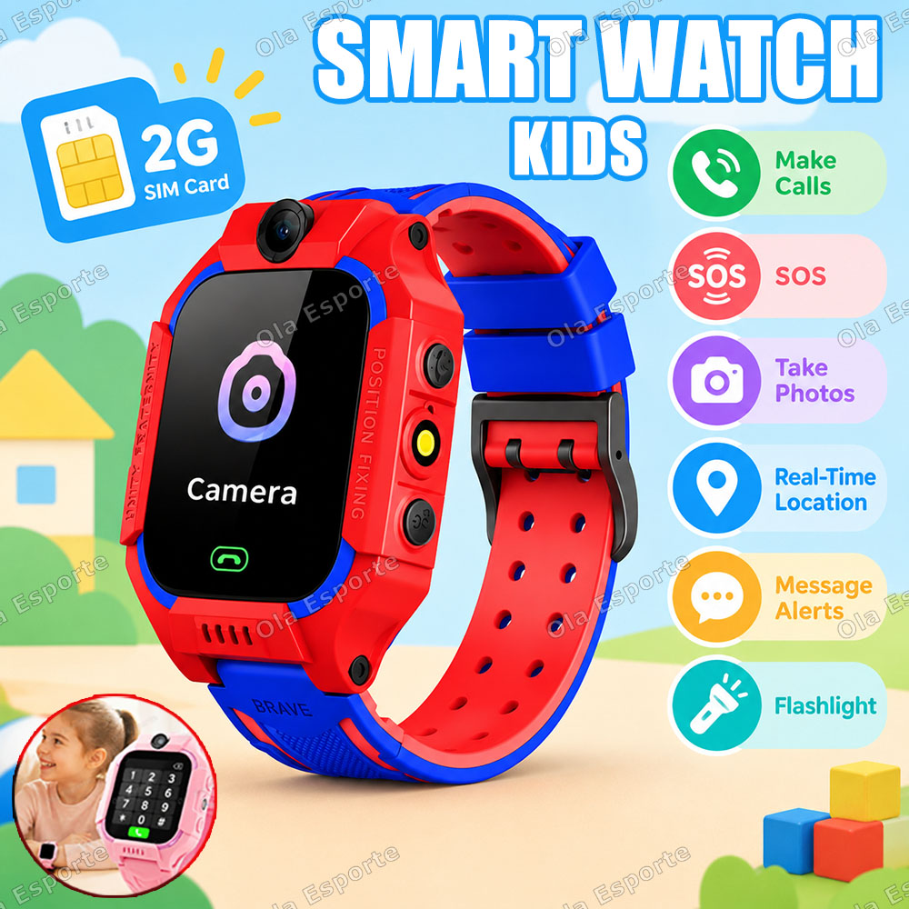 Smartwatch Watches For Kid Boy With Alarm - 2027 Nieuwe 2G/5G Kinder Smartwatch GPS