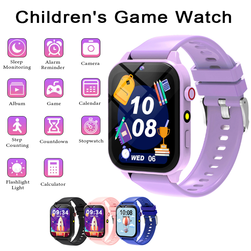 Smartwatch Watches For Kid Boy With Alarm - Smartwatch Kinderspellen Horloge 1,83 inch scherm