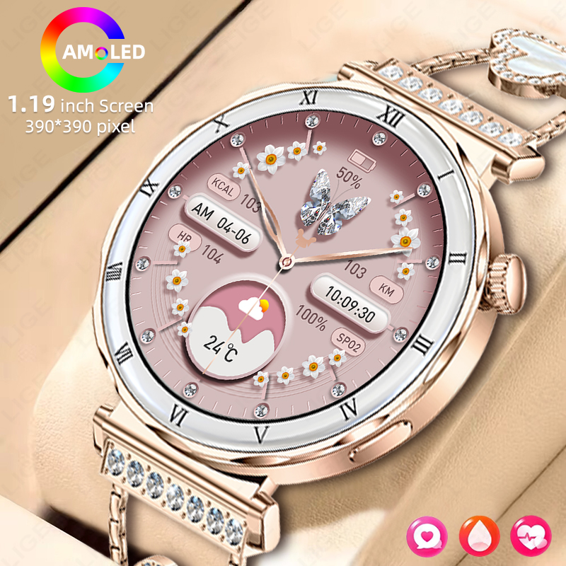 Smartwatch Latest Watches For Women - Luxe Smart Watch Dames Damespolshorloge AMOLED