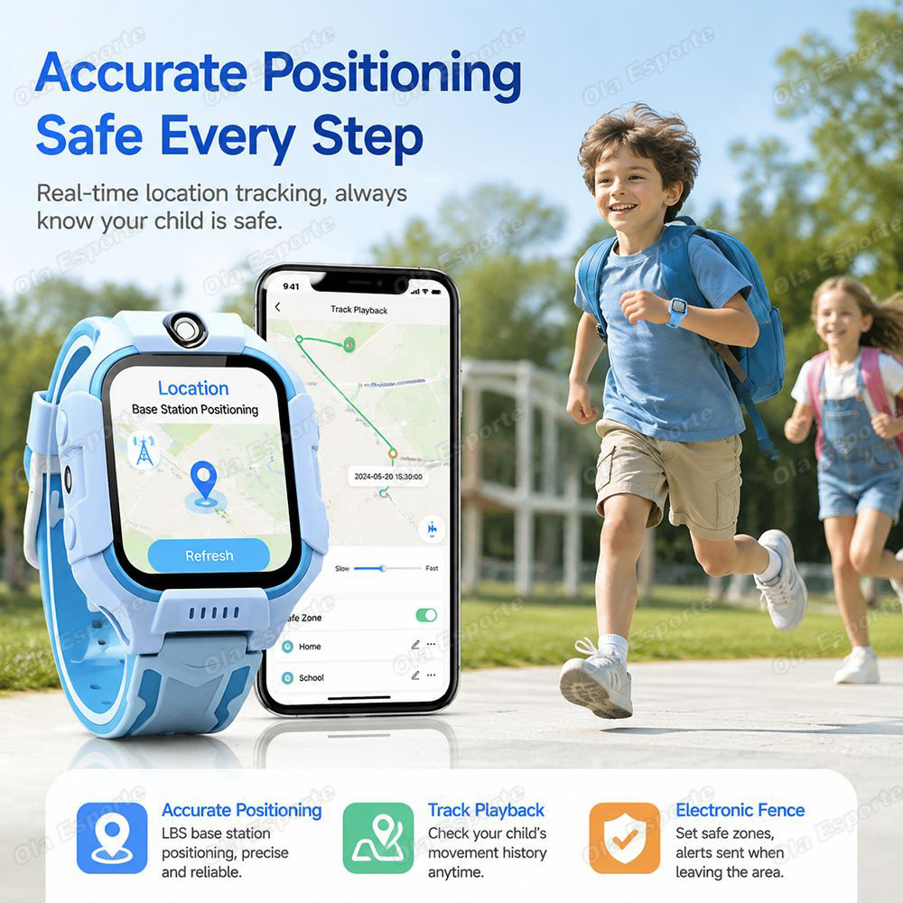2027 Nieuw 2G/5G Kinder Smartw - Smartwatch Watches For Kid Boy Waterproof recensie en prijs