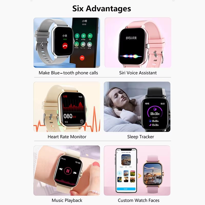 Nieuwste verbeterde modeontwer - Smartwatch Latest Watches For Women recensie en prijs