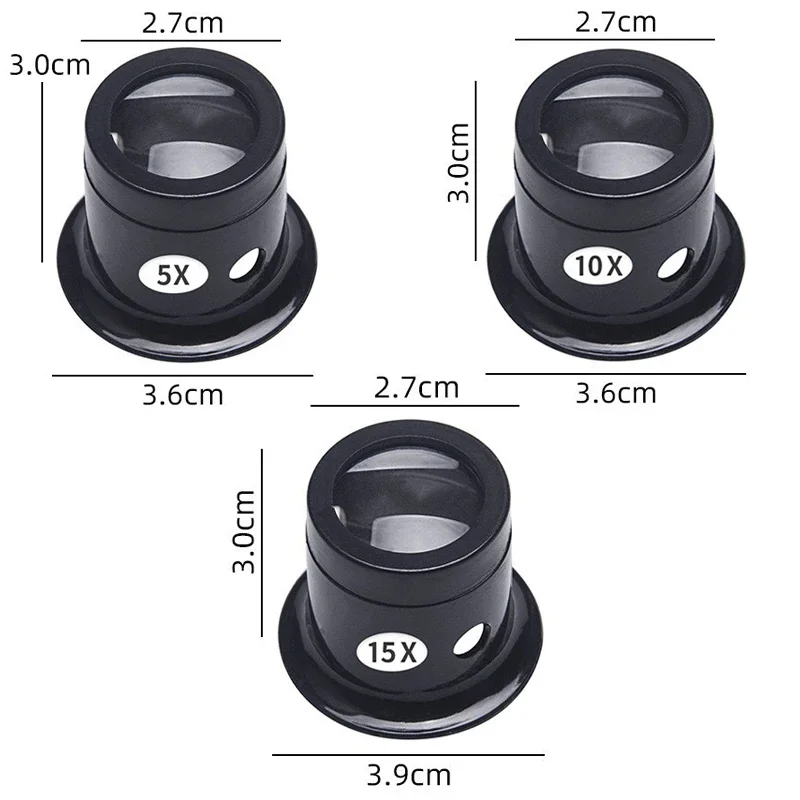 1Set 5X 10X 15X 20X Vergrootgl - Crystal Press Tool recensie en prijs