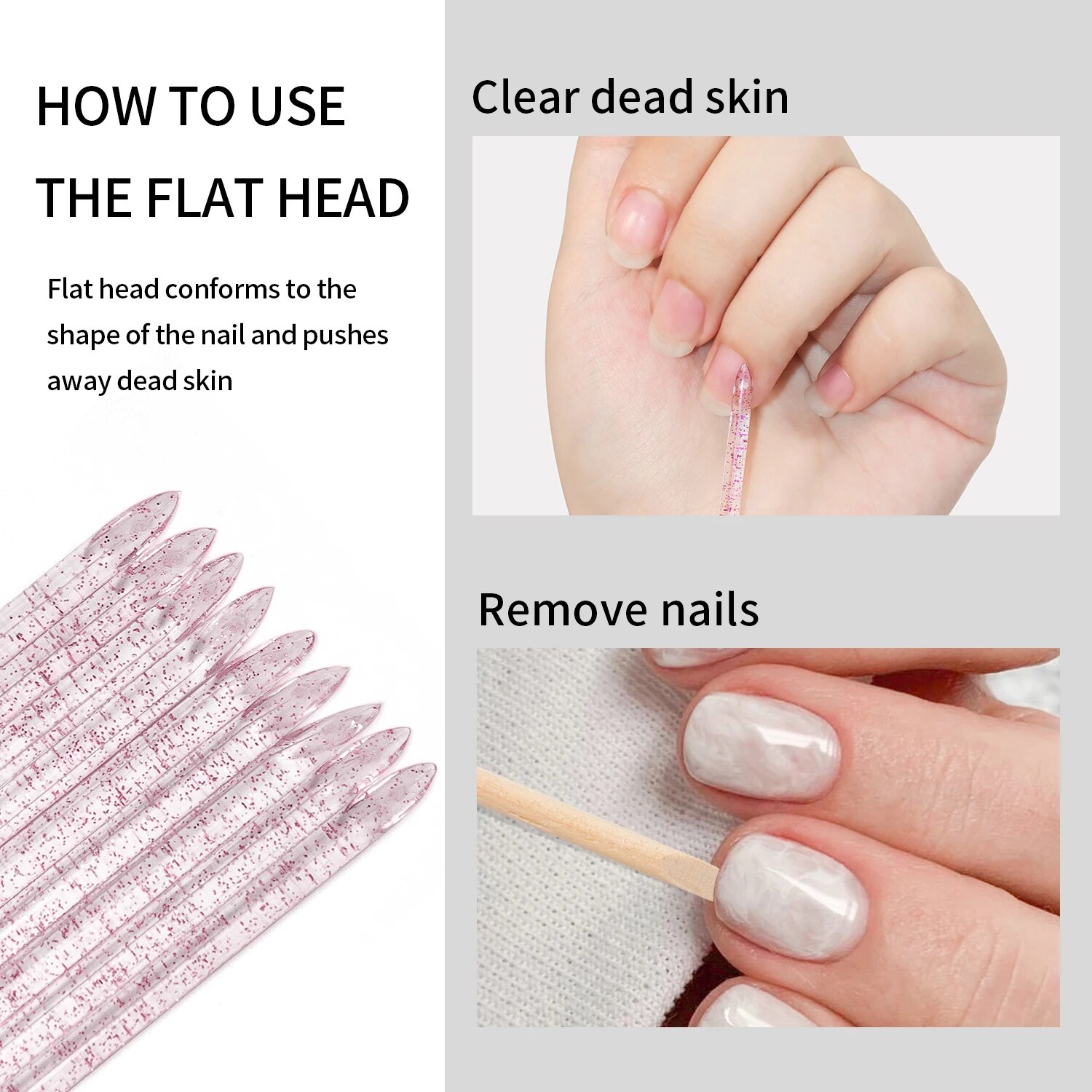 50 Stuks Nail Cuticula Pusher  - Crystal Press Tool recensie en prijs