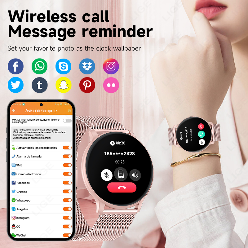 LIGE 2026 Sport Fitness Horlog - Smartwatch Latest Watches For Women recensie en prijs