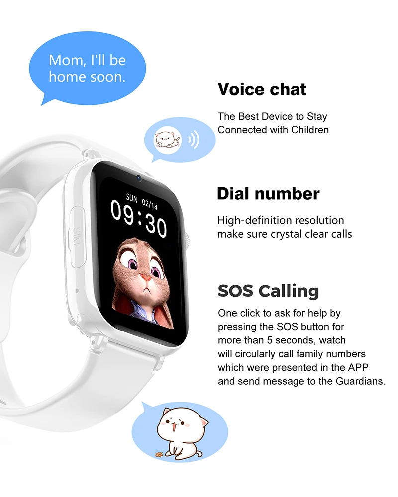 2025 Smart Watch Kinderen LBS  - Smartwatch Watches For Kid Boy With Alarm recensie en prijs
