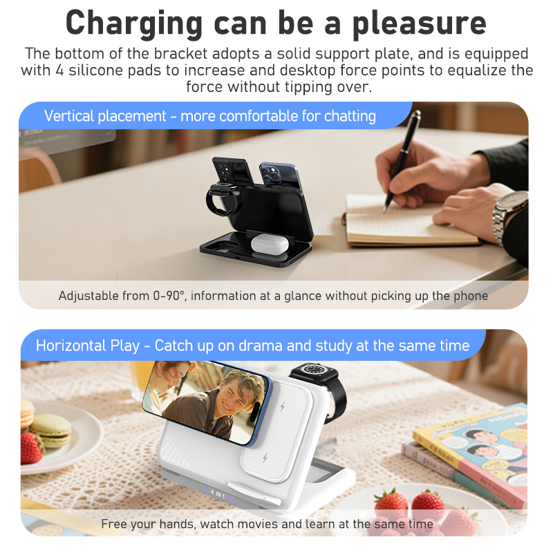 4 in 1 dubbele telefoon draadl - Smartwatch Watches Compatible With Iphone recensie en prijs