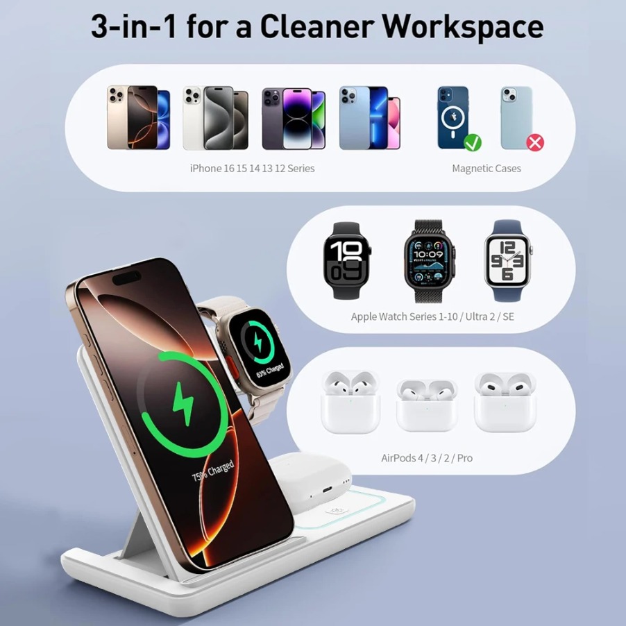 3-in-1 opvouwbare nacht LED-li - Smartwatch Watches Compatible With Iphone recensie en prijs